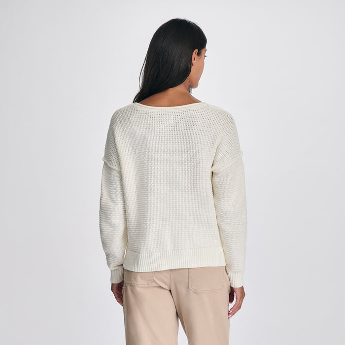 Women's Roll Neck Sweater-Cream-Regular-F1
