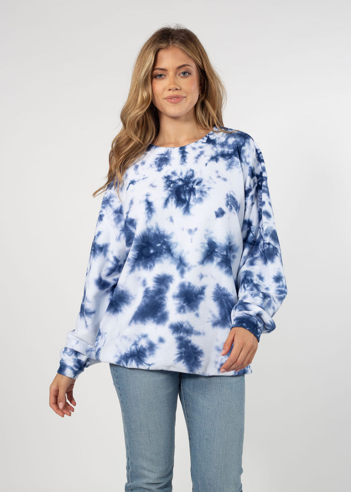 Women's The Original Corded Crew in Tie-Dye