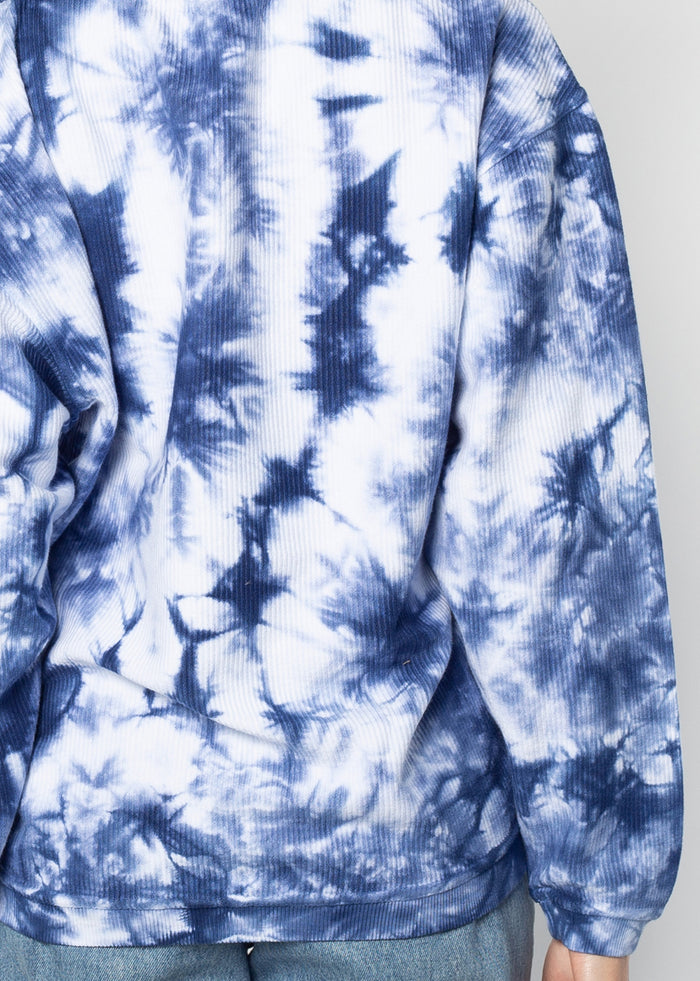 Women's The Original Corded Crew in Tie-Dye