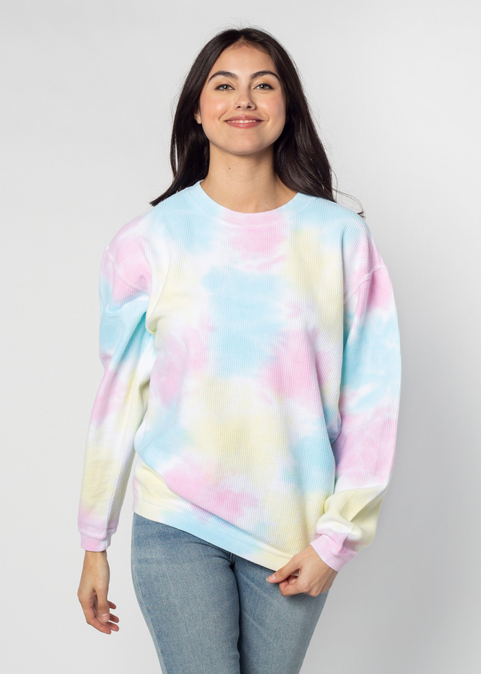 Women's The Original Corded Crew in Tie-Dye