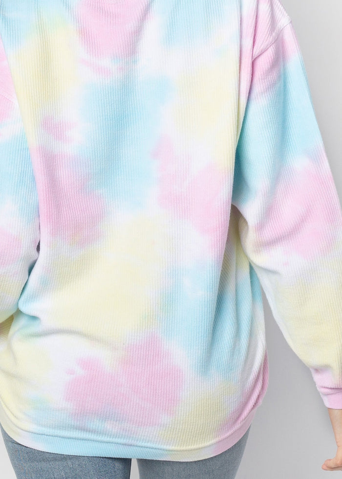 Women's The Original Corded Crew in Tie-Dye