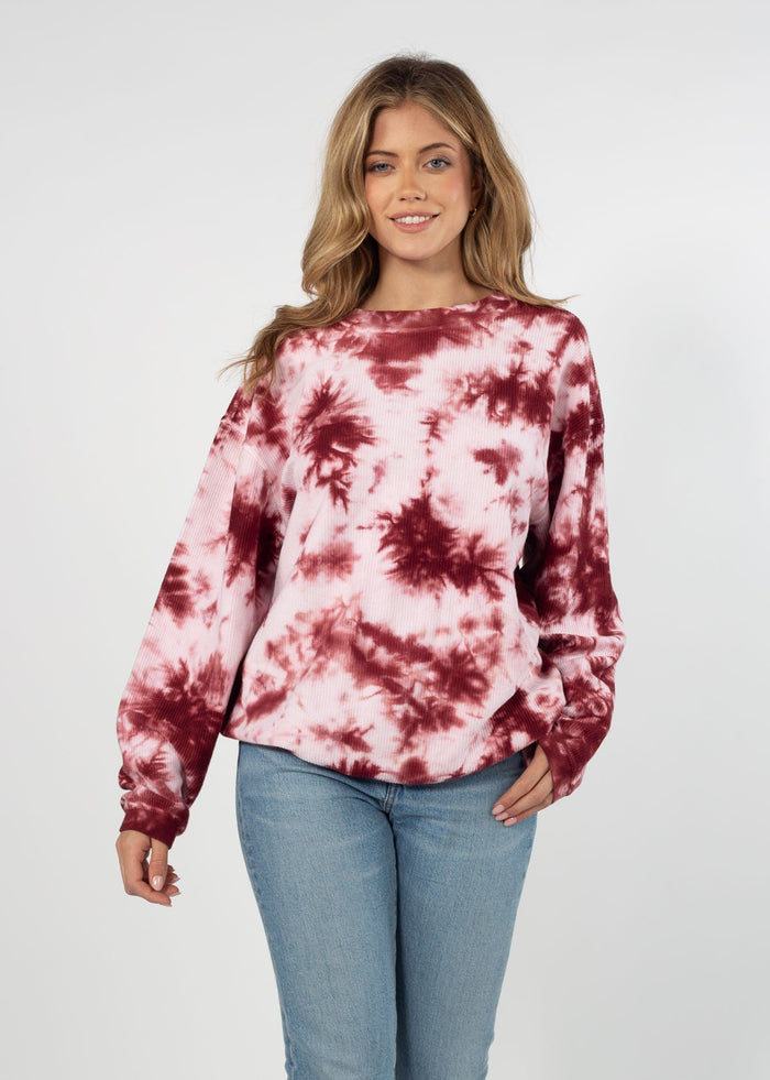 Women's The Original Corded Crew in Tie-Dye