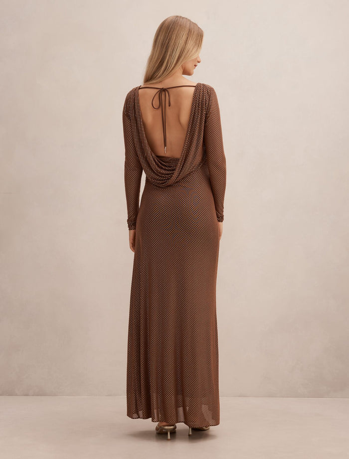 Wren Cowl Back Maxi Dress Forever New