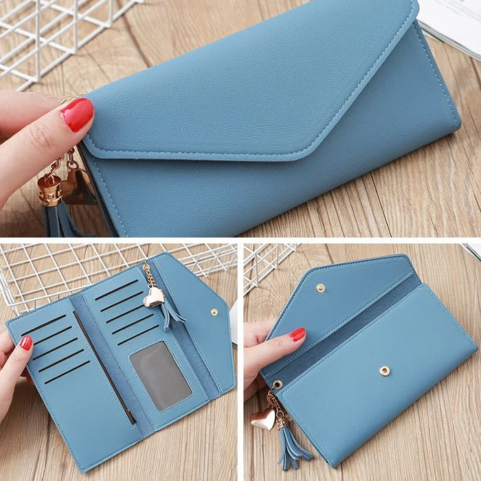 WW137 - Elegant Blue Women's wallet