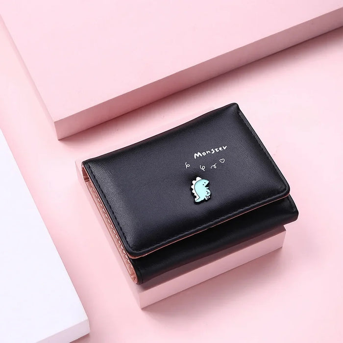 WW178 - Short Black Women's Wallet