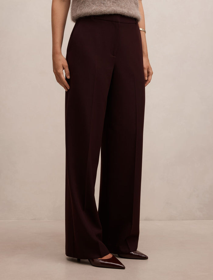 Wynn Slim Wide Leg Suit Pants Forever New