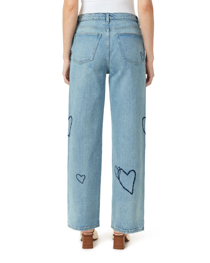 Wythe Hearted Relaxed Straight Jeans