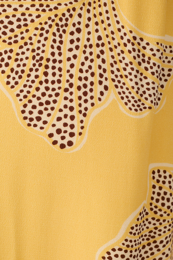 Yellow Laguna V Neck Layered Maxi Dress_8