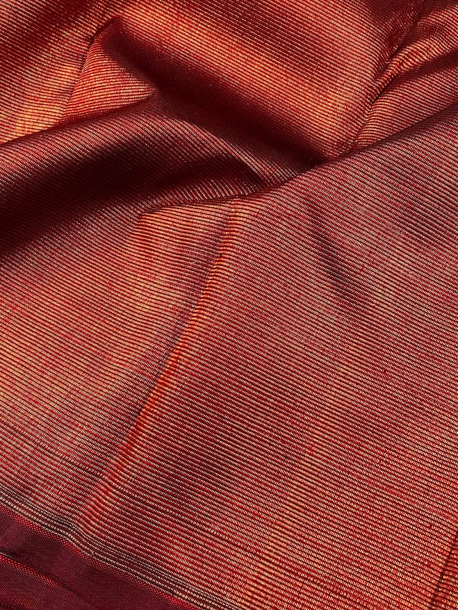 Zari Striped Kanchipuram Silk Fabric