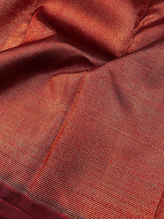 Zari Striped Kanchipuram Silk Fabric