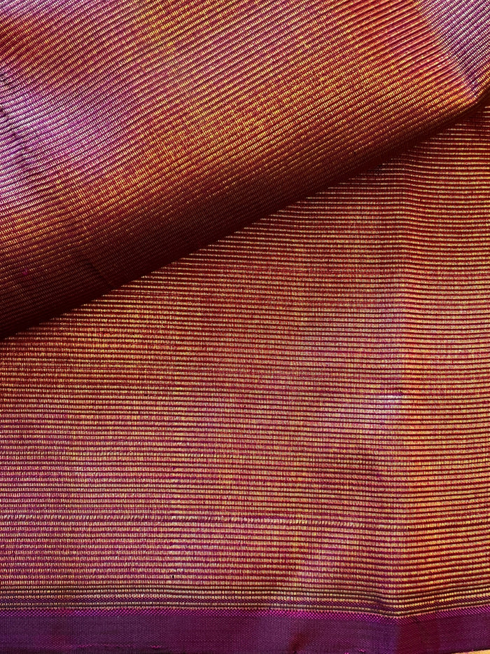 Zari Striped Kanchipuram Silk Fabric
