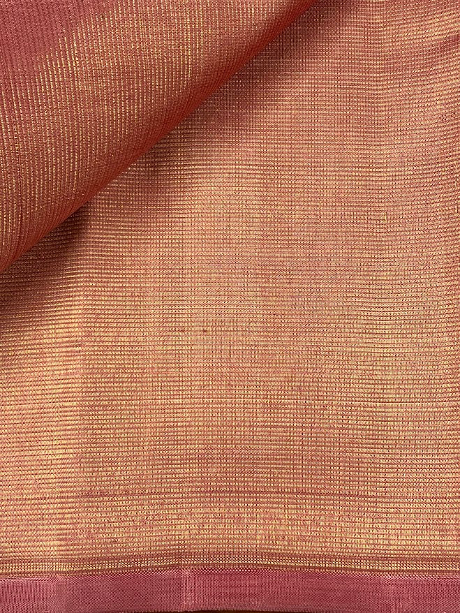 Zari Striped Kanchipuram Silk Fabric