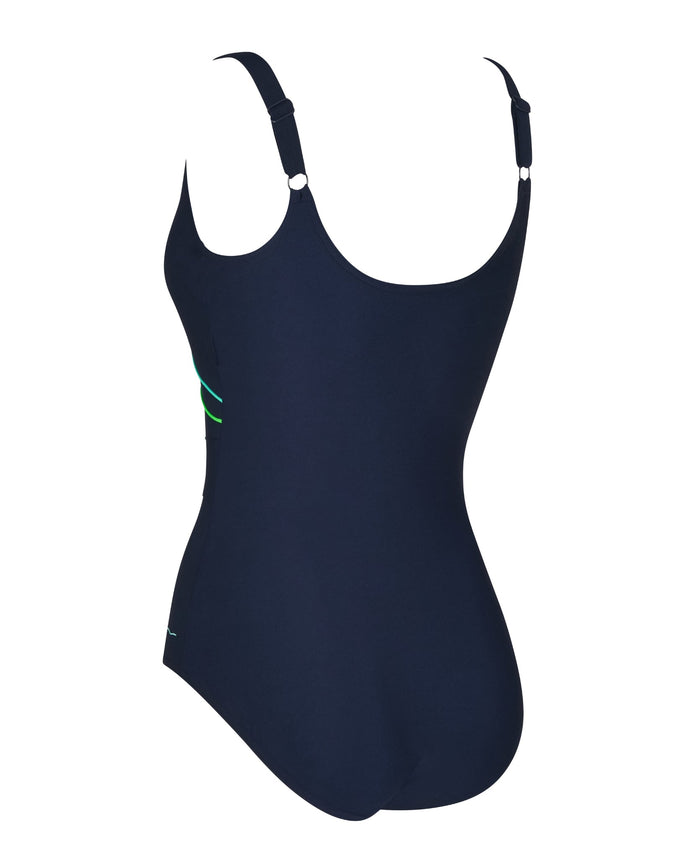 Zoggs Atlantis Adjustable Macmaster Scoopback Swimsuit - Navy