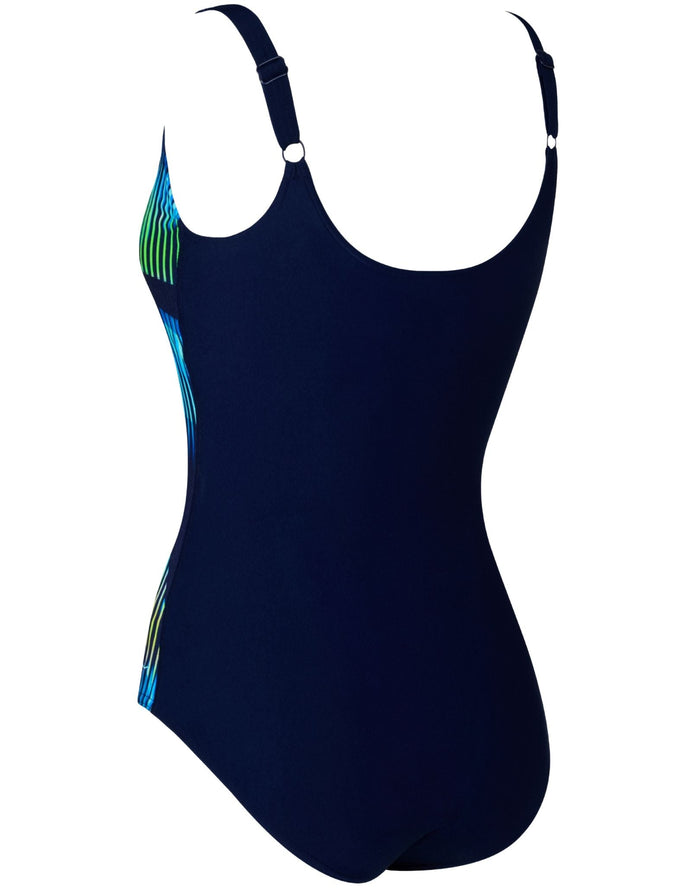 Zoggs Circus Adjustable Scoopback Swimsuit - Navy Blue
