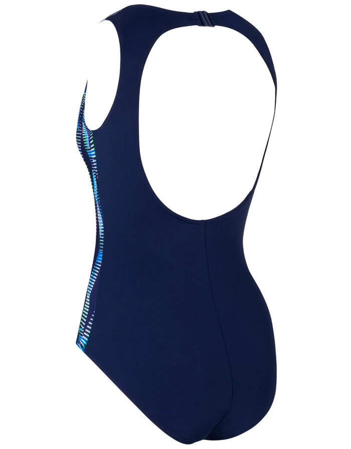 Zoggs Circus Hi Front Swimsuit - Blue/Multi