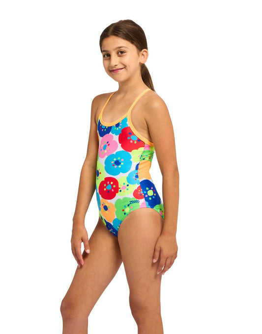 Zoggs Girls Bloomie Strikeback Swimsuit - Multi