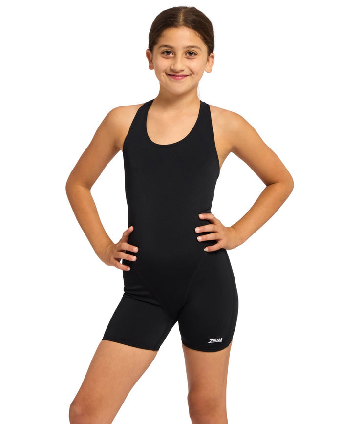 Zoggs Girls Cottesloe Legsuit - Black