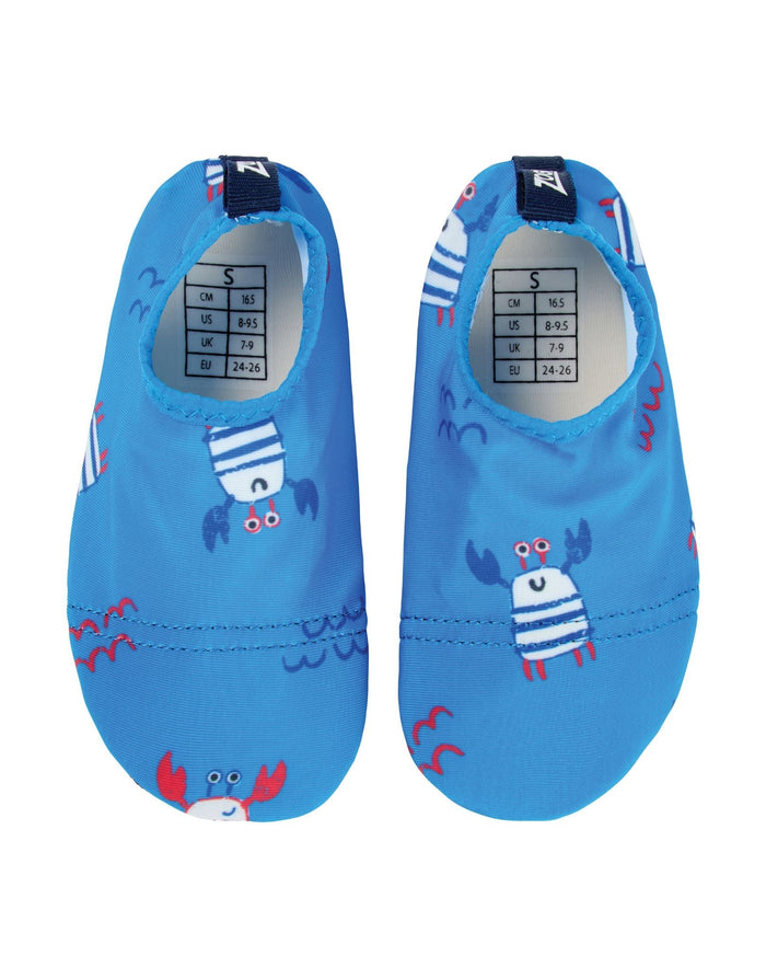 Zoggs Nautical Blue Kids Anti-Slip Pool Socks - Blue