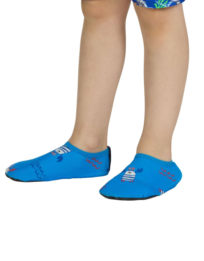 Zoggs Nautical Blue Kids Anti-Slip Pool Socks - Blue