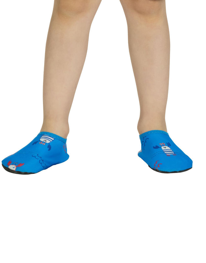 Zoggs Nautical Blue Kids Anti-Slip Pool Socks - Blue