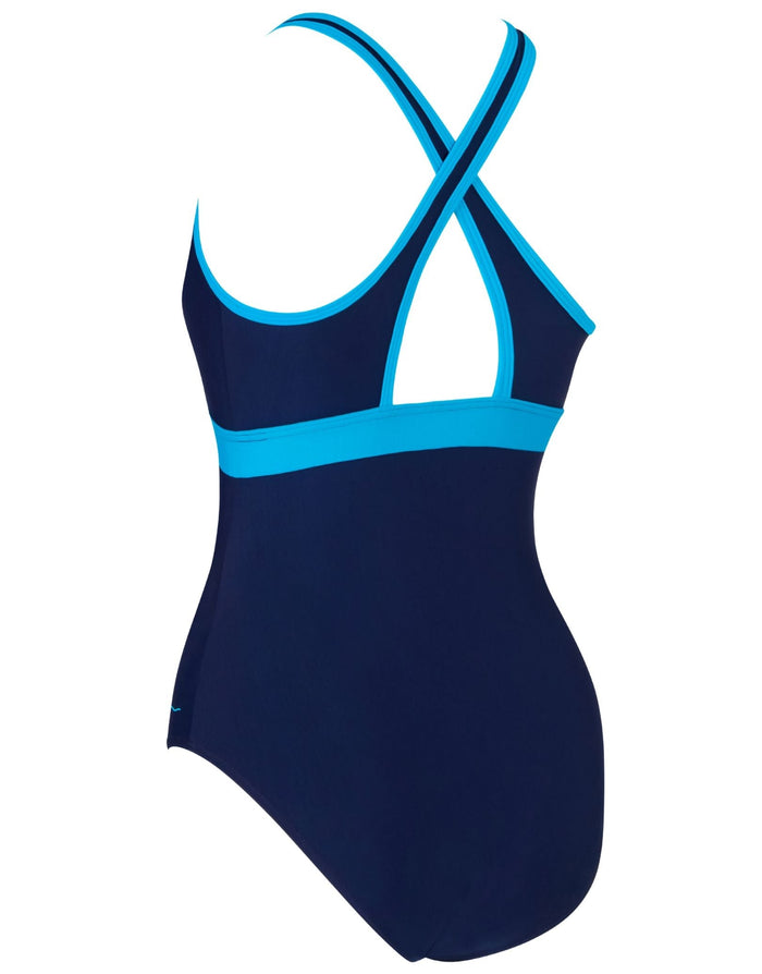 Zoggs Seaside Dakota Crossback Swimsuit - Navy Blue