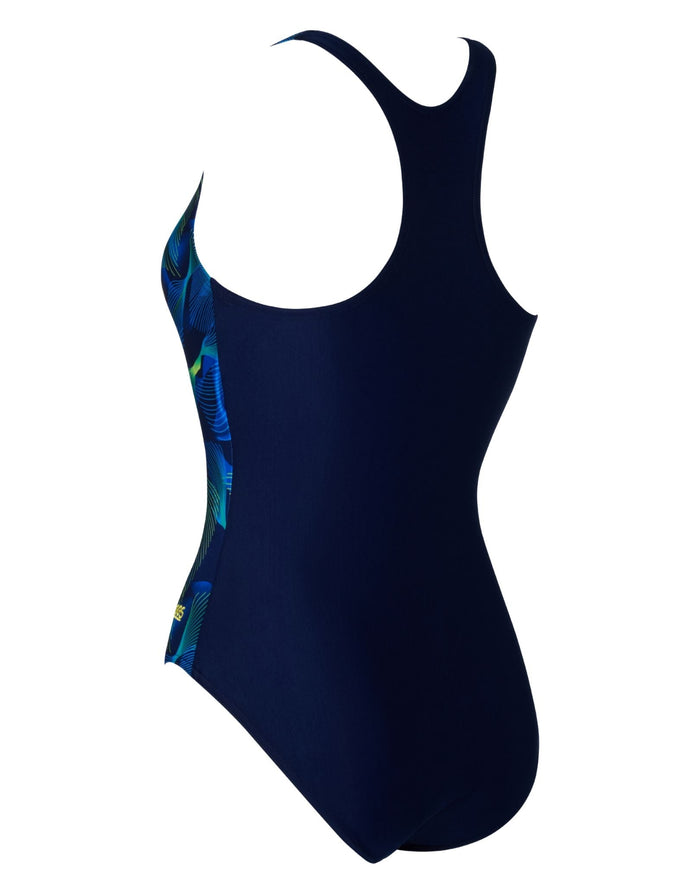 Zoggs Siroc Sonic Back Swimsuit - Navy/Blue - Womens Swimwear