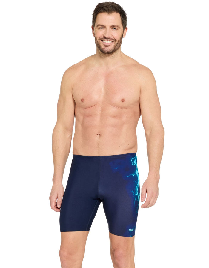Zoggs Spotlight Mid Swim Jammer - Blue