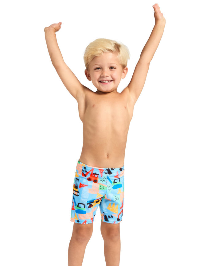 Zoggs Tots Boys Digger Midi Jammer - Blue/Multi