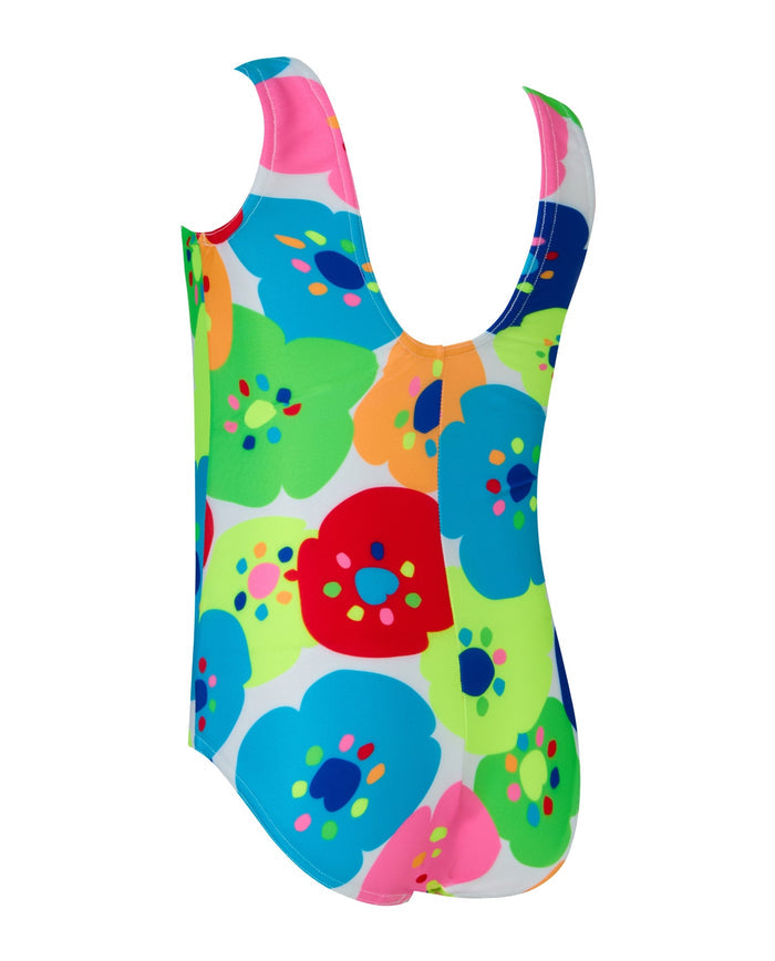 Zoggs Tots Girls Bloomie Scoopback Swimsuit - Multi
