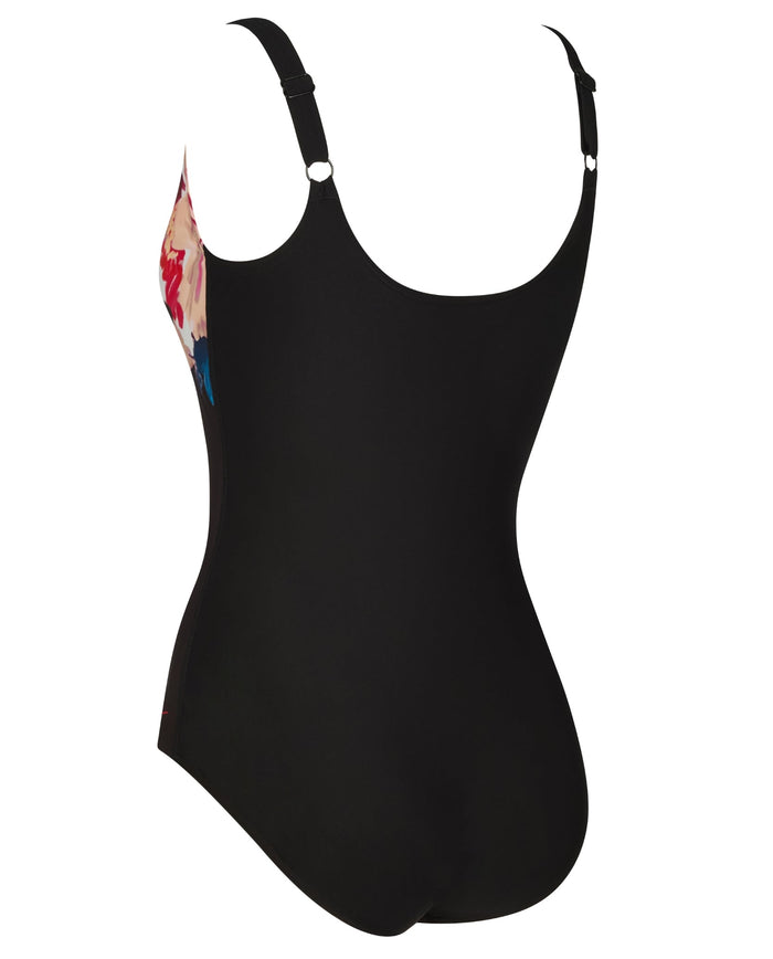 Zoggs Yuma Adjustable Scoopback Swimsuit - Black/Multi
