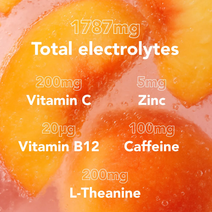 Zooki Electrolytes+ Energy & Focus Peach Flavour 7 Sachets